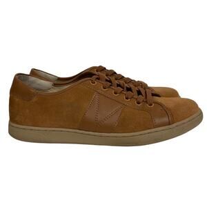 Vionic Jerome Tan Suede Casual Comfort Lace Up Sneakers Size 8